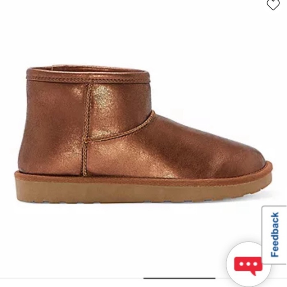 Arizona Womens Spring Flat Heel Winter ❄️ ankle gold boots size 10 - Picture 3 of 8